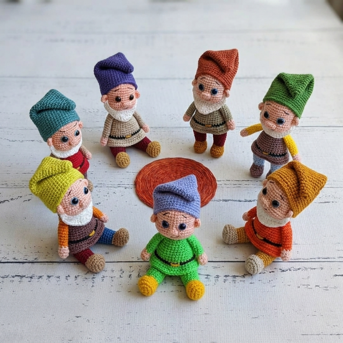 Crochet 7 Dwarfs Pattern