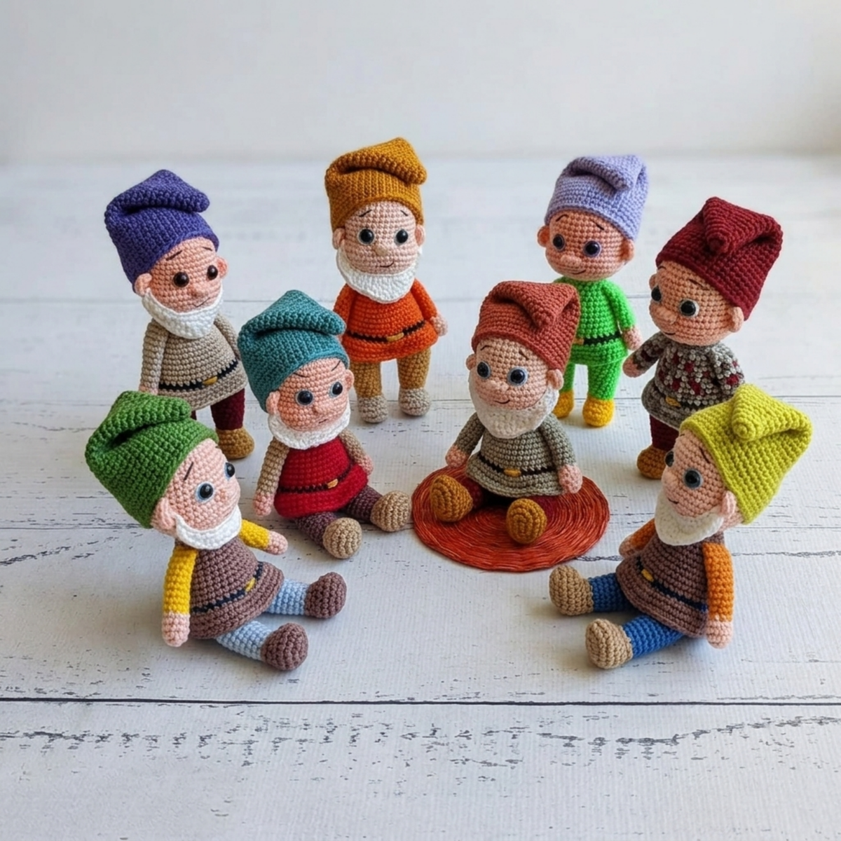 Crochet 7 Dwarfs Pattern