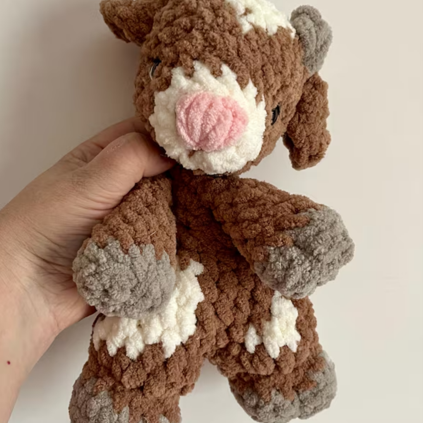 Crochet Greta the Baby Goat Lovey Pattern