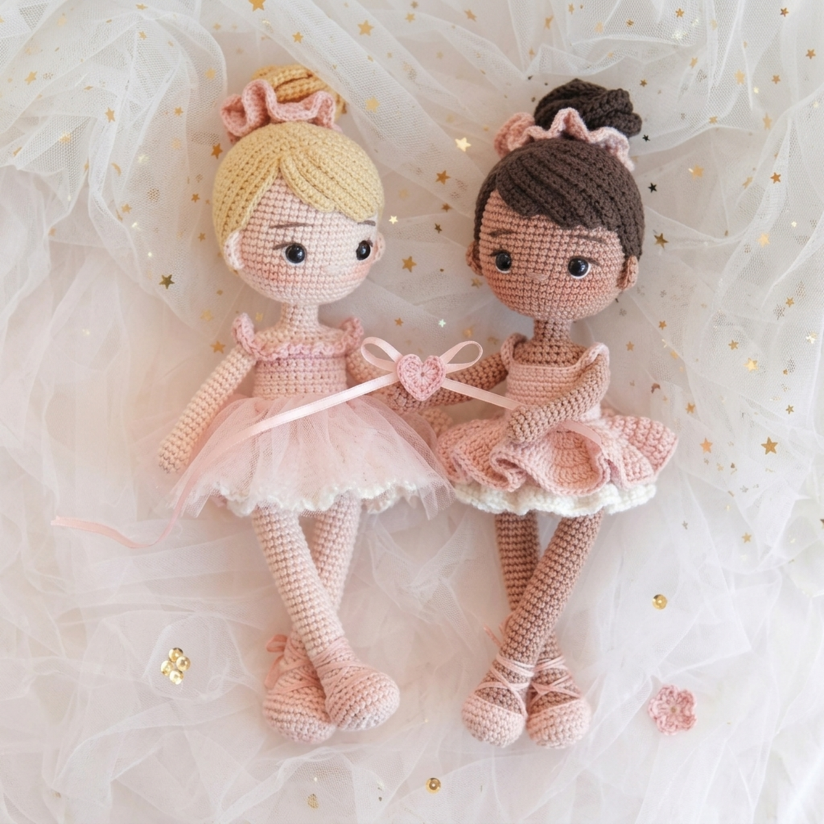 Crochet Ballerina Dolls Pattern (2 Dolls)