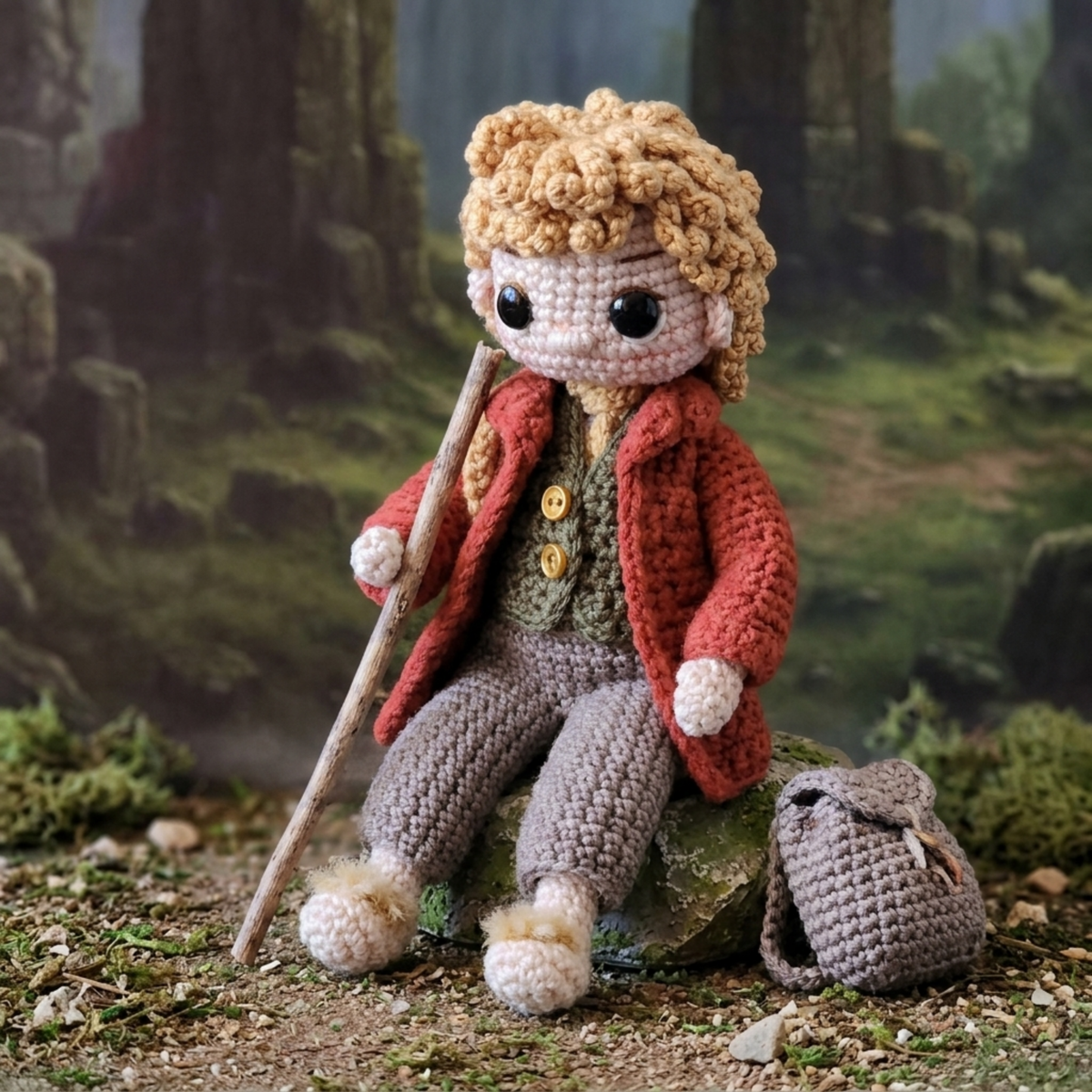 Crochet Bilbo Baggins Doll Pattern