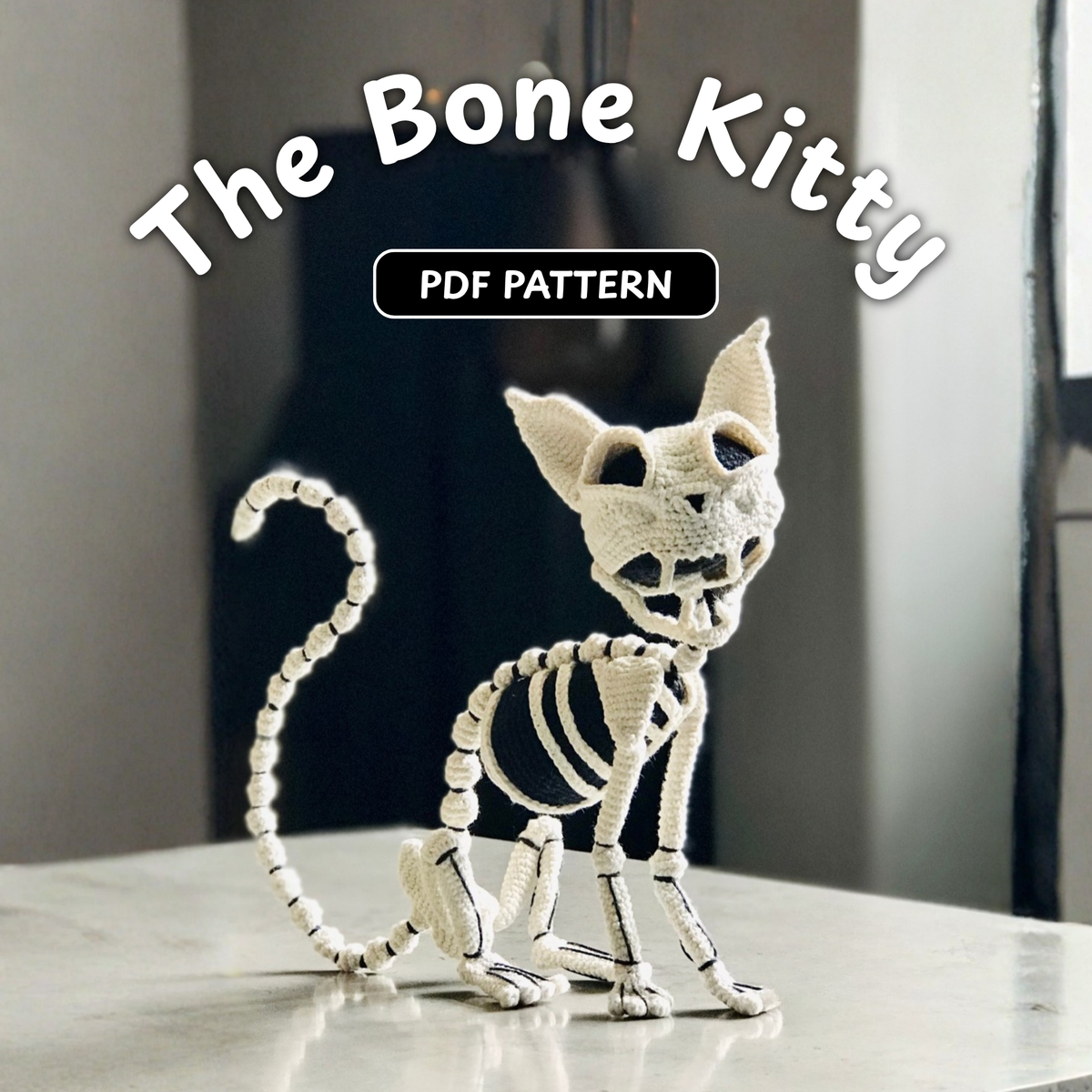 Crochet Bone Kitty Amigurumi Pattern