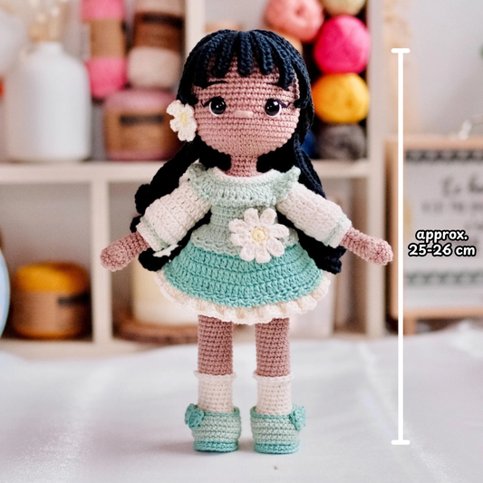 Crochet Camille Chamomile Flower Doll Pattern