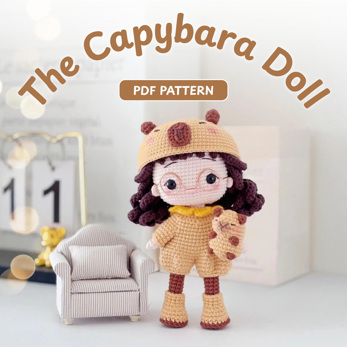 Crochet Capybara Doll Pattern