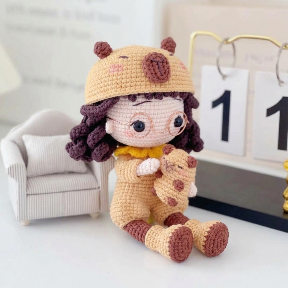Crochet Capybara Doll Pattern