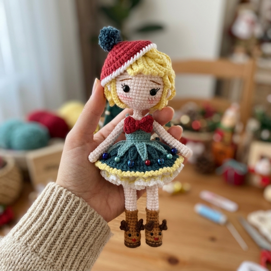 Crochet Christmas Doll Pattern