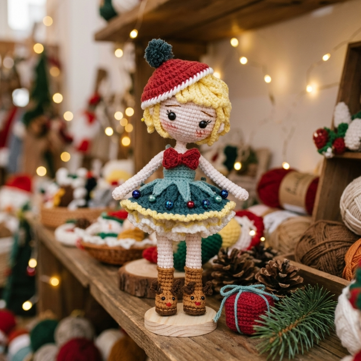 Crochet Christmas Doll Pattern