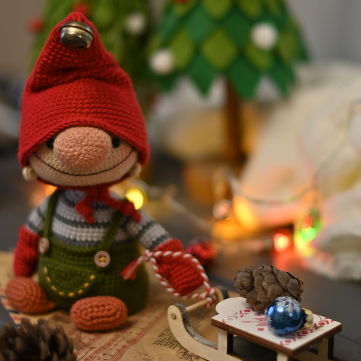 Crochet Christmas Gnome Amigurumi Pattern