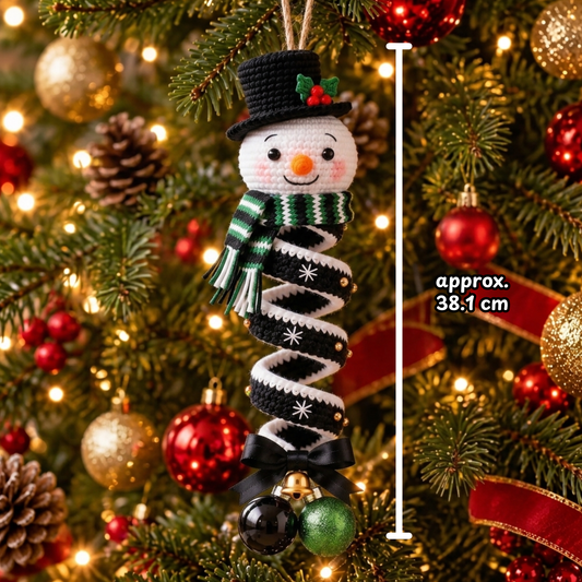 Trio Christmas Spiral Ornament Crochet Pattern