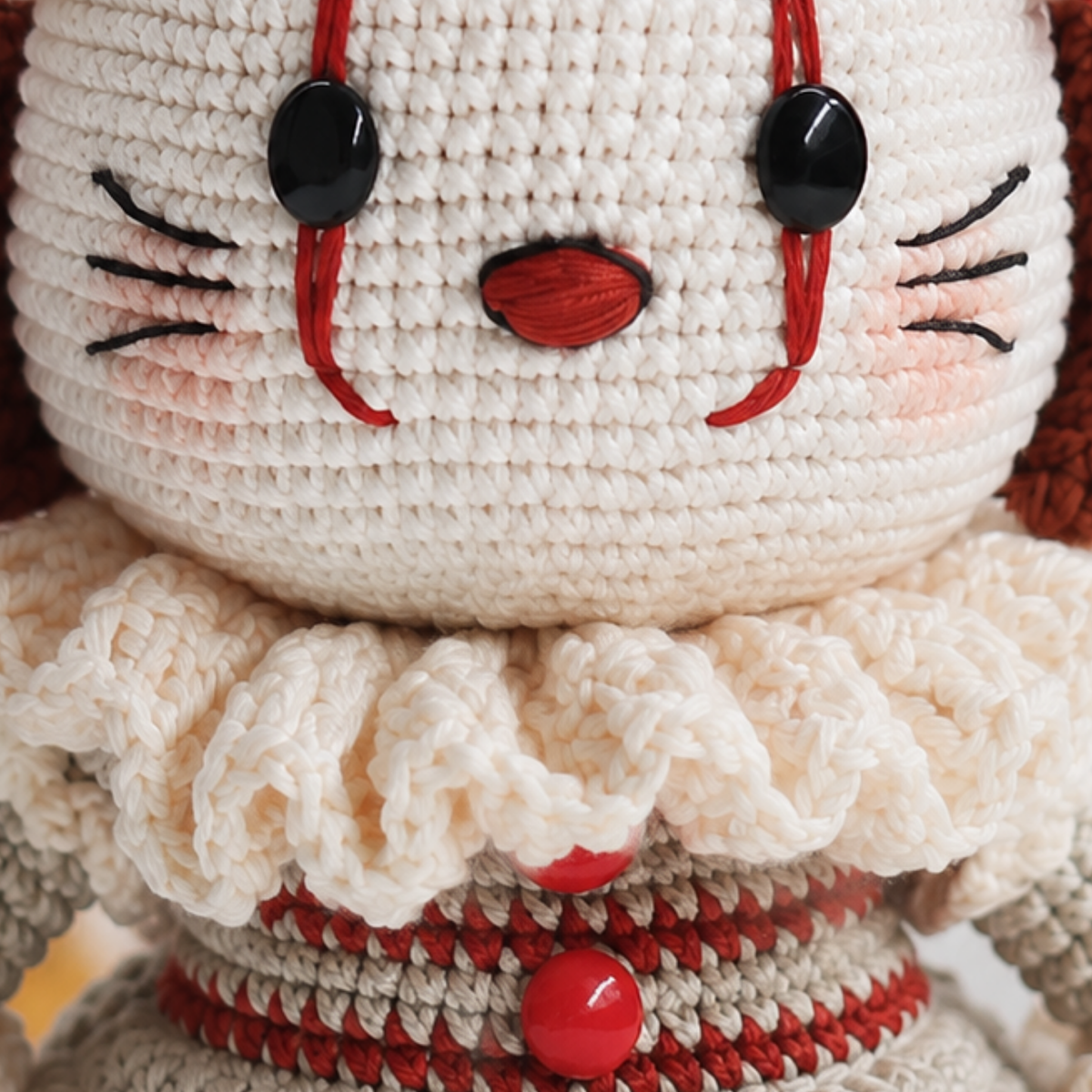 Crochet Clown Cat Doll Pattern