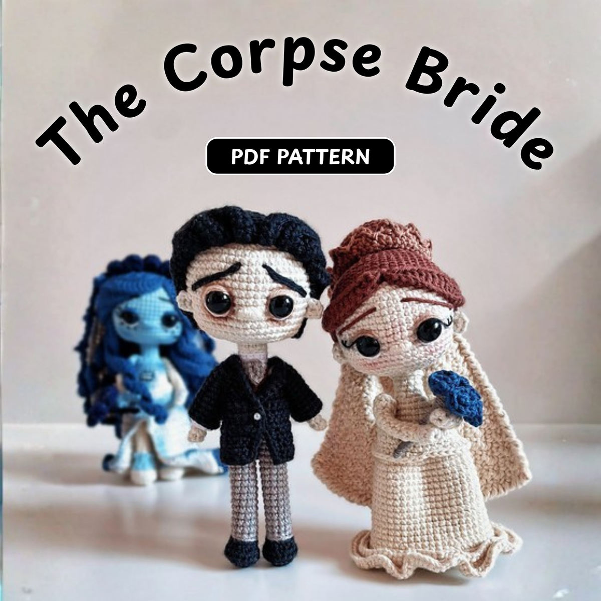 Crochet El Cadaver De La Novia Amigurumi Pattern (6 Characters)