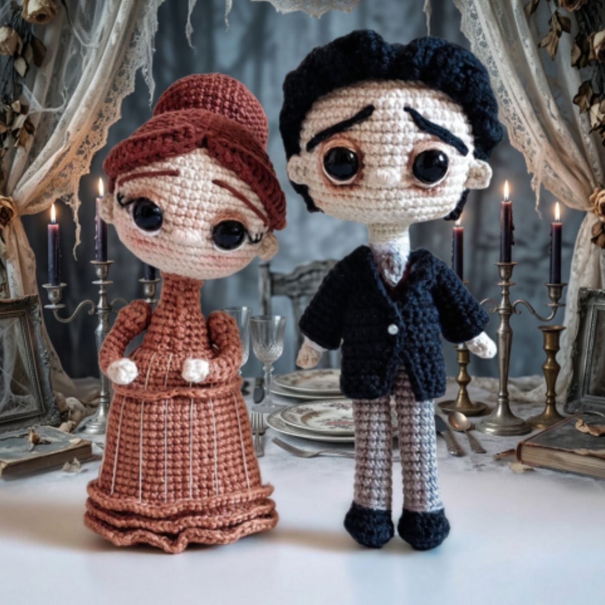 Crochet El Cadaver De La Novia Amigurumi Pattern (6 Characters)