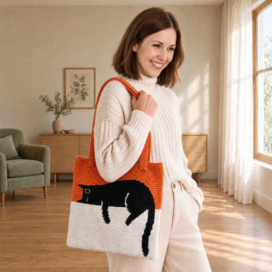 10-in-1 Crochet Cat Bags Bundle
