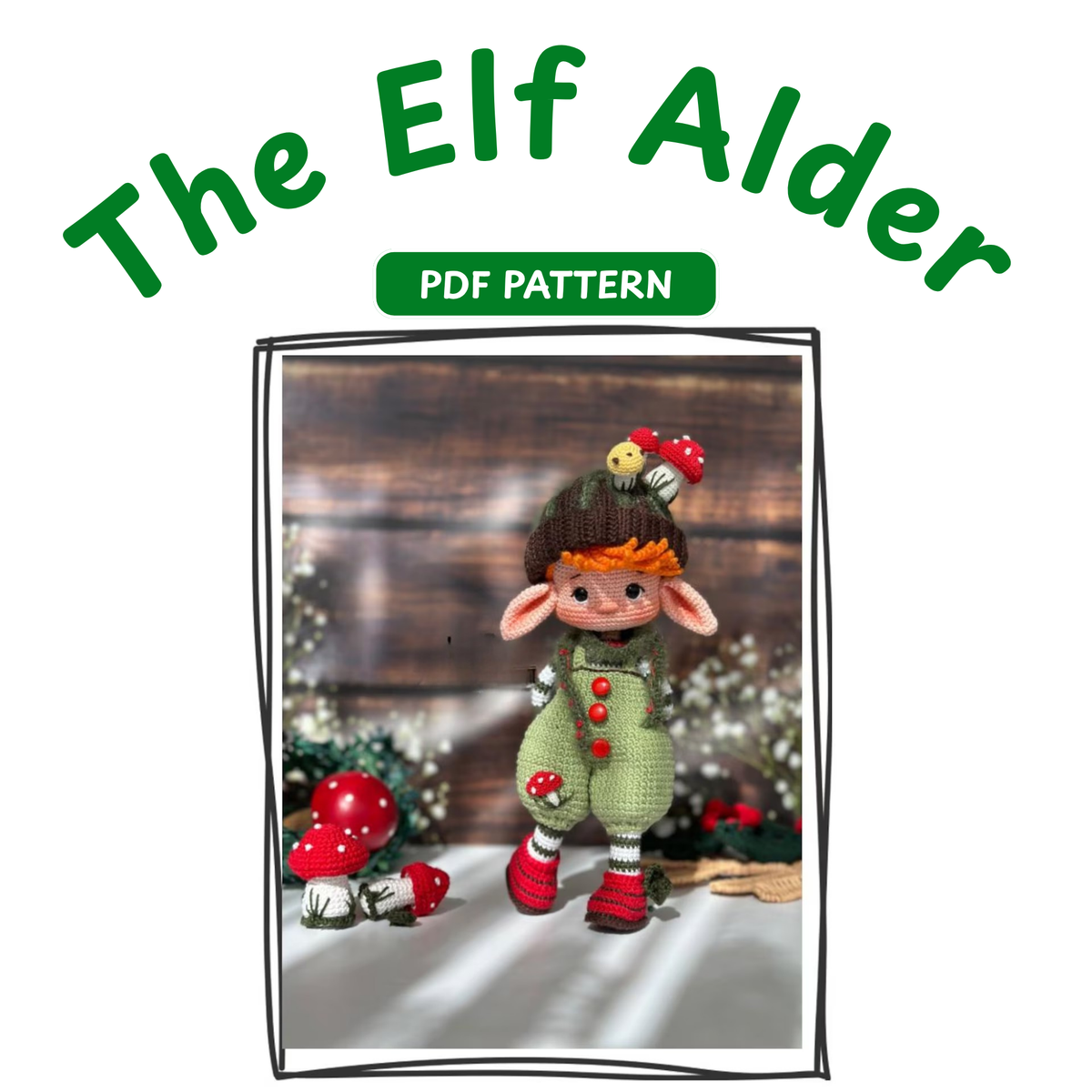 Crochet Elf Alder Amigurumi Doll Pattern