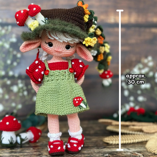 Crochet Elf Alin Amigurumi Doll Pattern