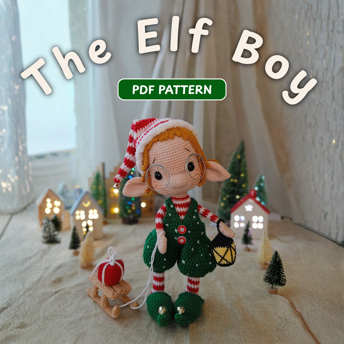 Crochet Christmas Elf Boy Doll Pattern