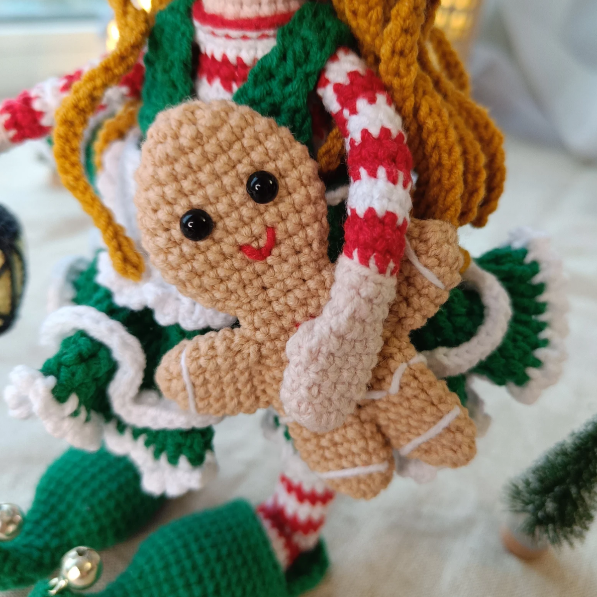 Crochet Christmas Elf Girl Doll Pattern