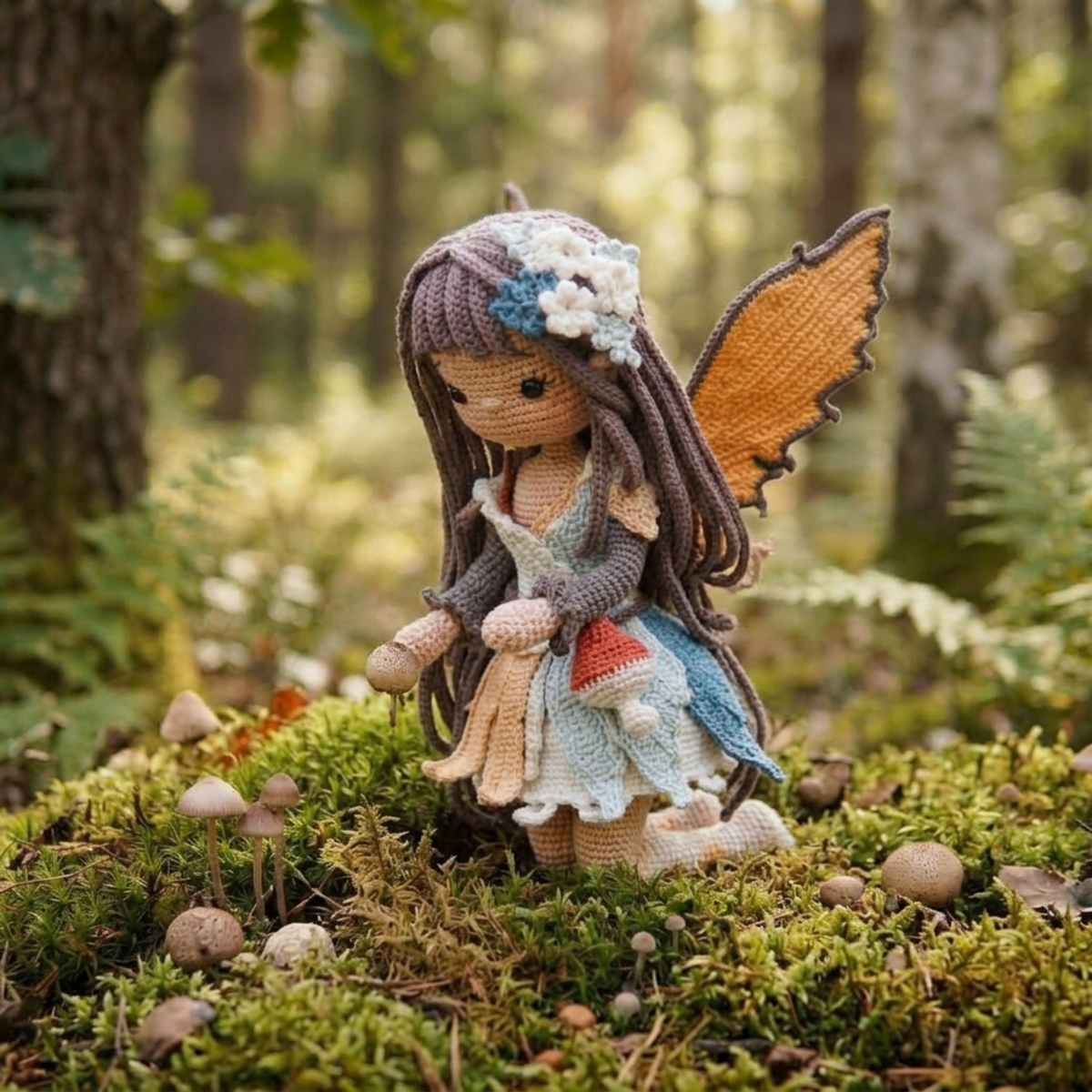 Crochet Eryne the Leaf Fairy Doll Pattern