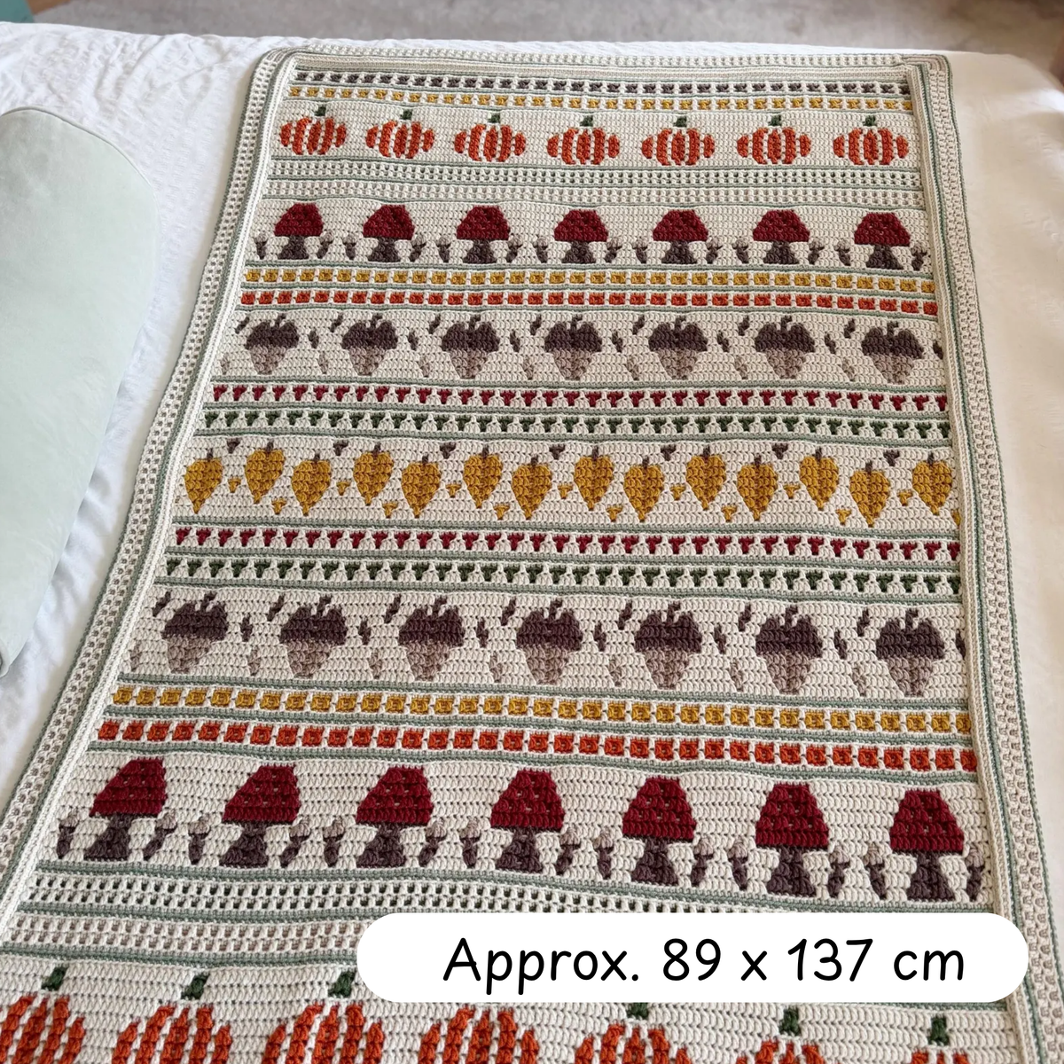 Crochet Fall Into Place Blanket Pattern