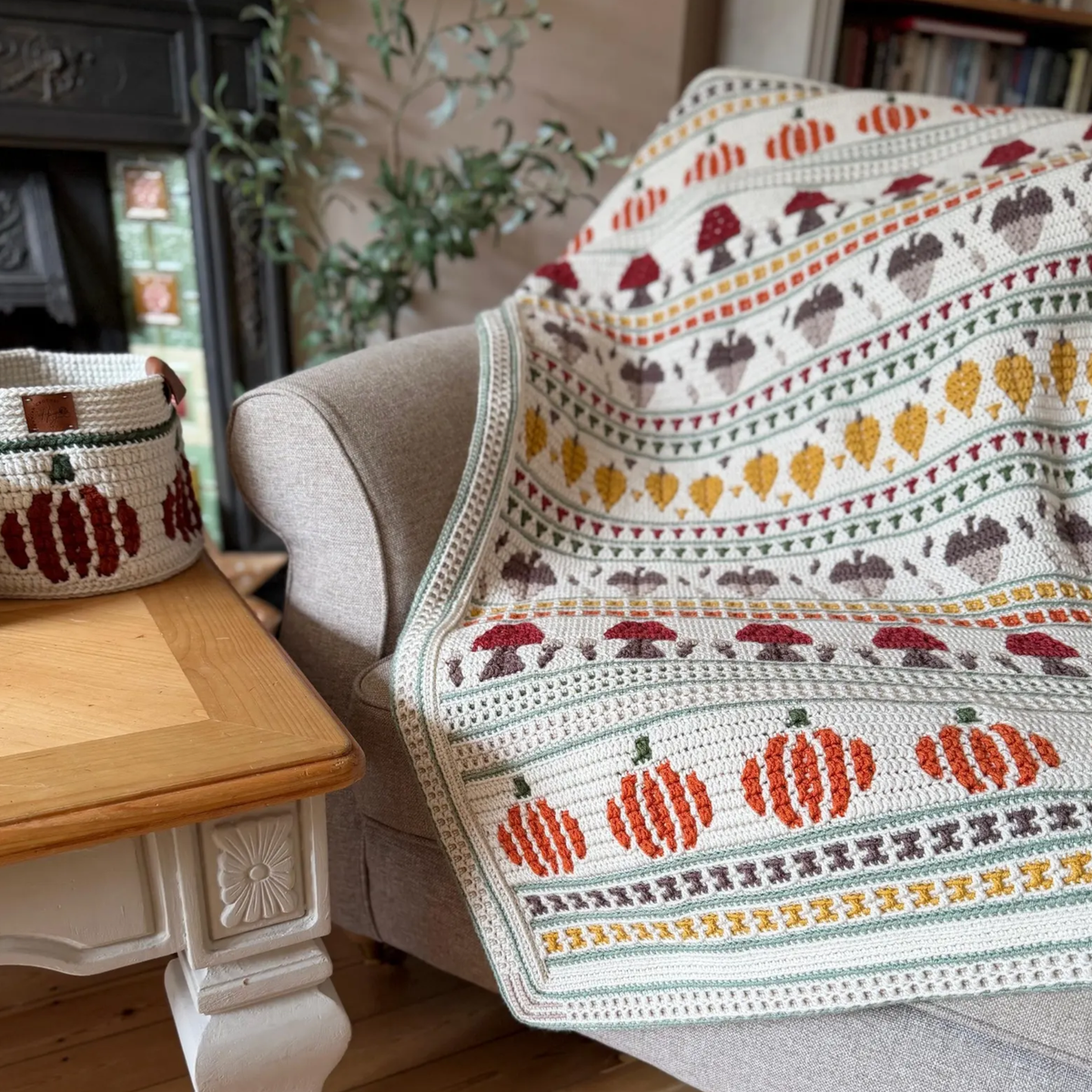 Crochet Fall Into Place Blanket Pattern