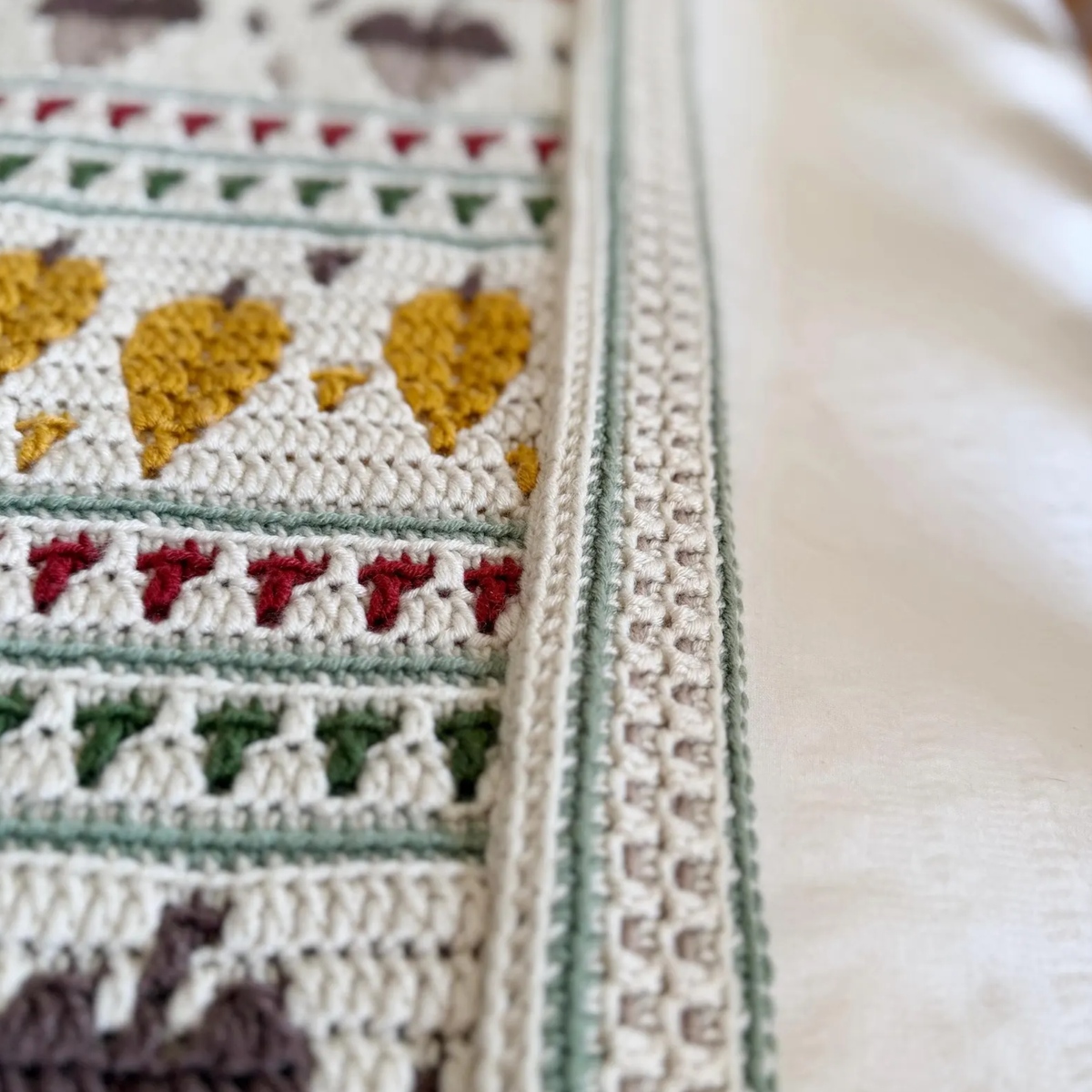 Crochet Fall Into Place Blanket Pattern