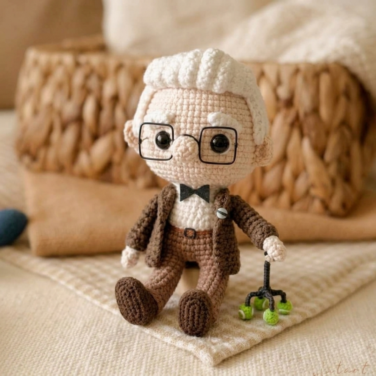 Crochet Mr. Fredricksen Doll Pattern