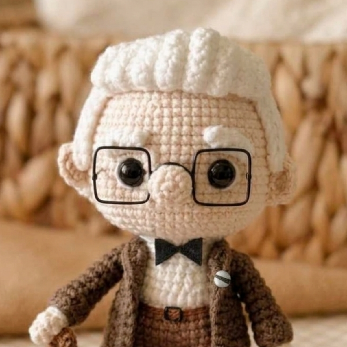 Crochet Mr. Fredricksen Doll Pattern