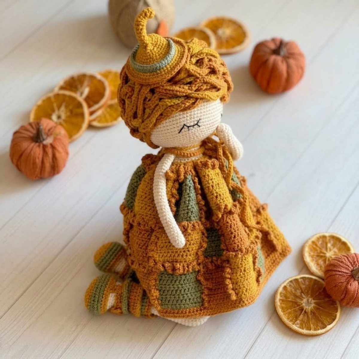 Crochet Friendly Pumpkin Doll Pattern