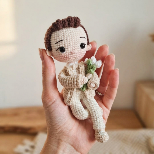 Crochet Gentle Groom Doll Pattern