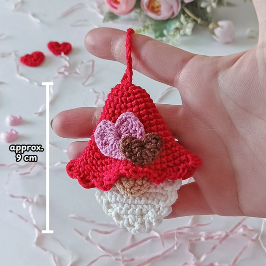 Crochet Gnome in Love Valentine's Day Pattern (Set of 2)