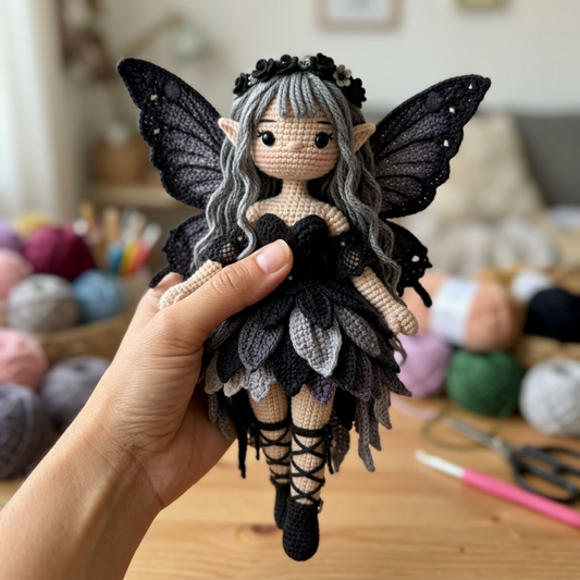 Crochet Gothic Fairy Doll Pattern
