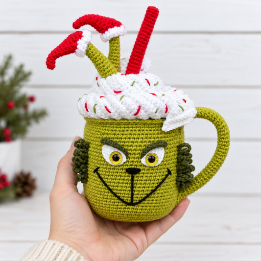 Crochet Grinch Mug Amigurumi Pattern
