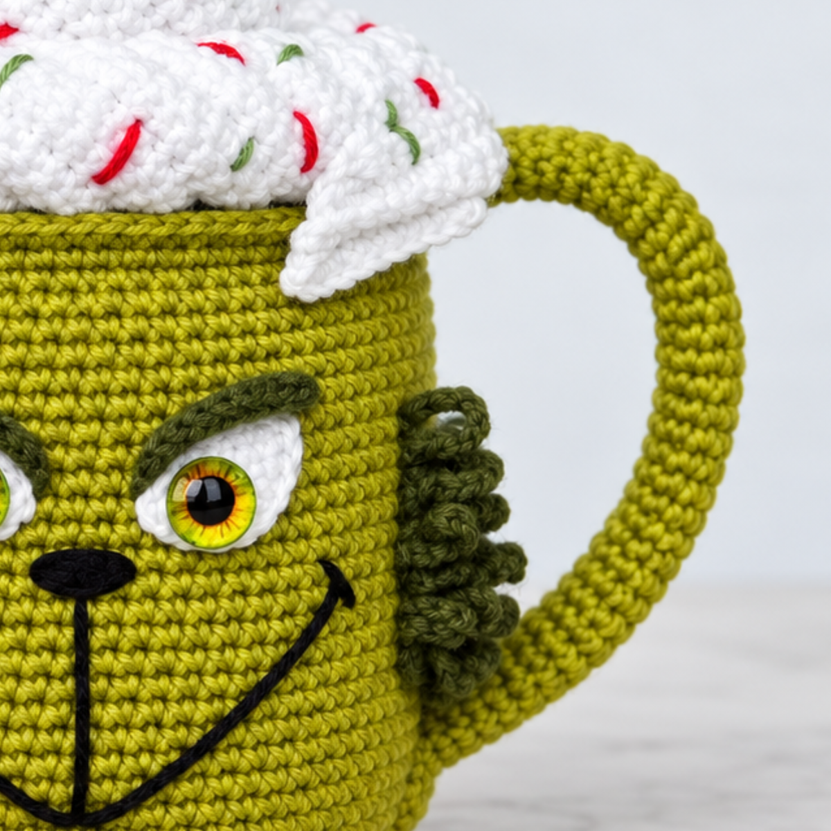 Crochet Grinch Mug Amigurumi Pattern
