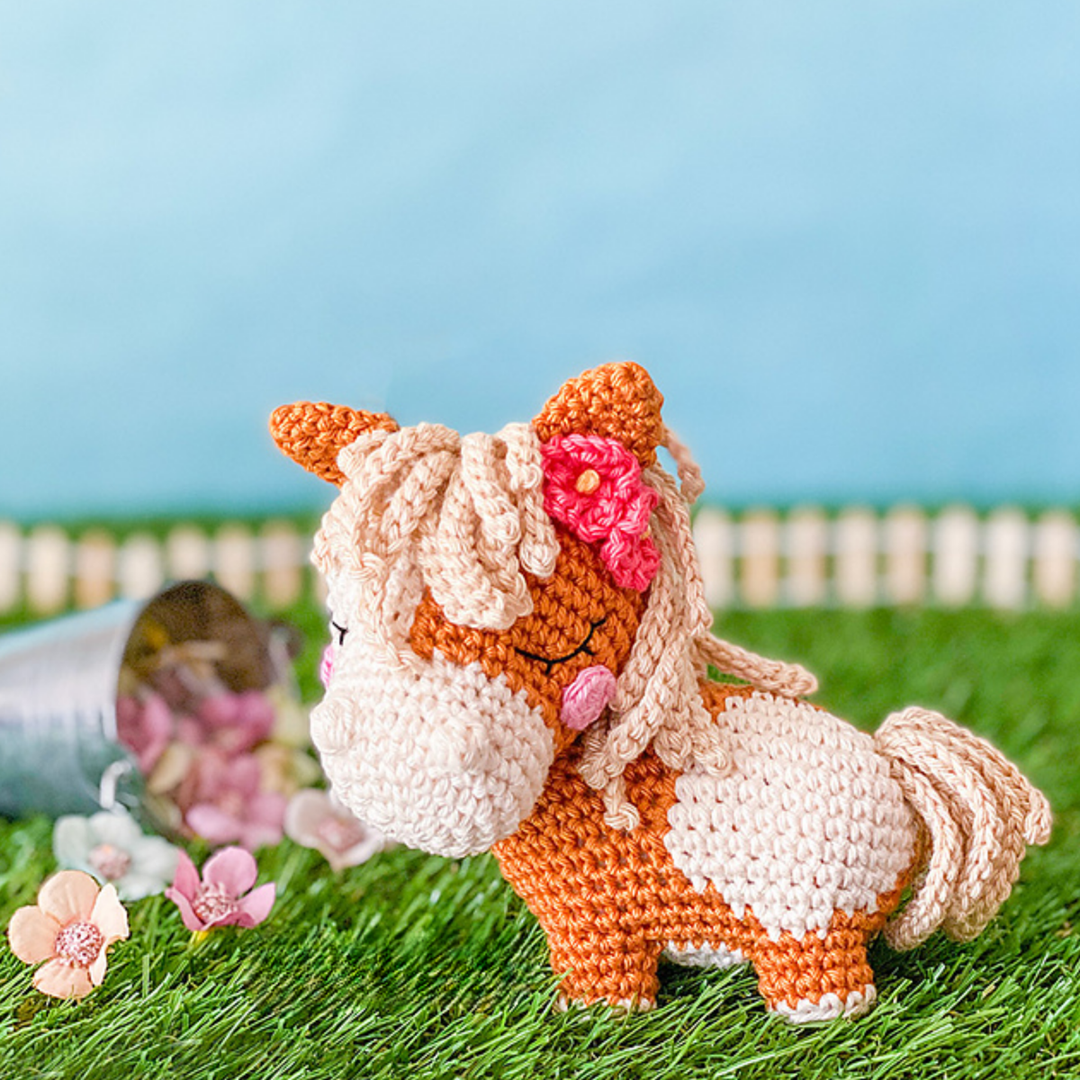 Crochet Harper the Horse Quad Squad Pattern (4 Colorways)