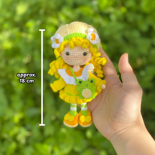 Crochet Lime Chiffon Chibi Doll Pattern