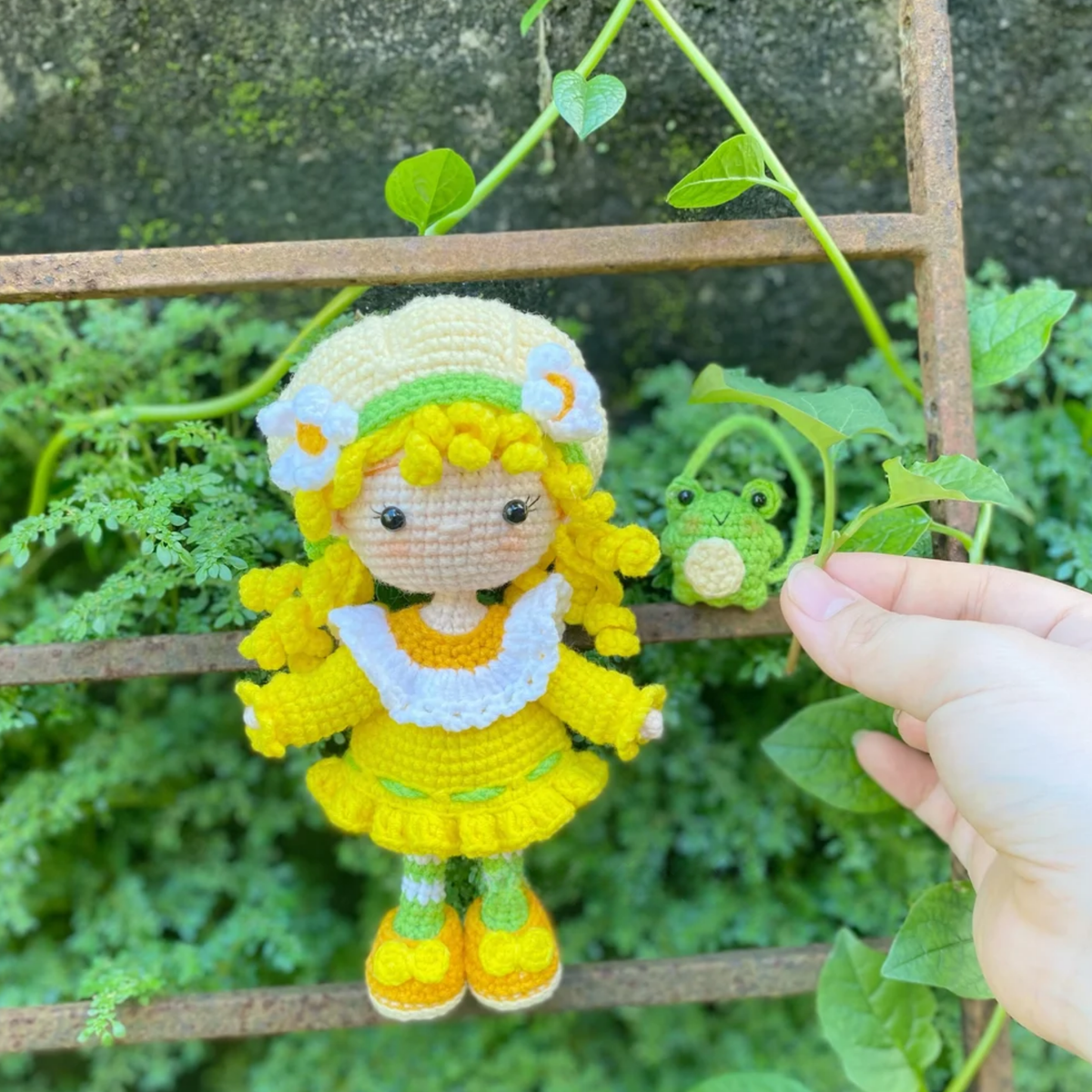 Crochet Lime Chiffon Chibi Doll Pattern