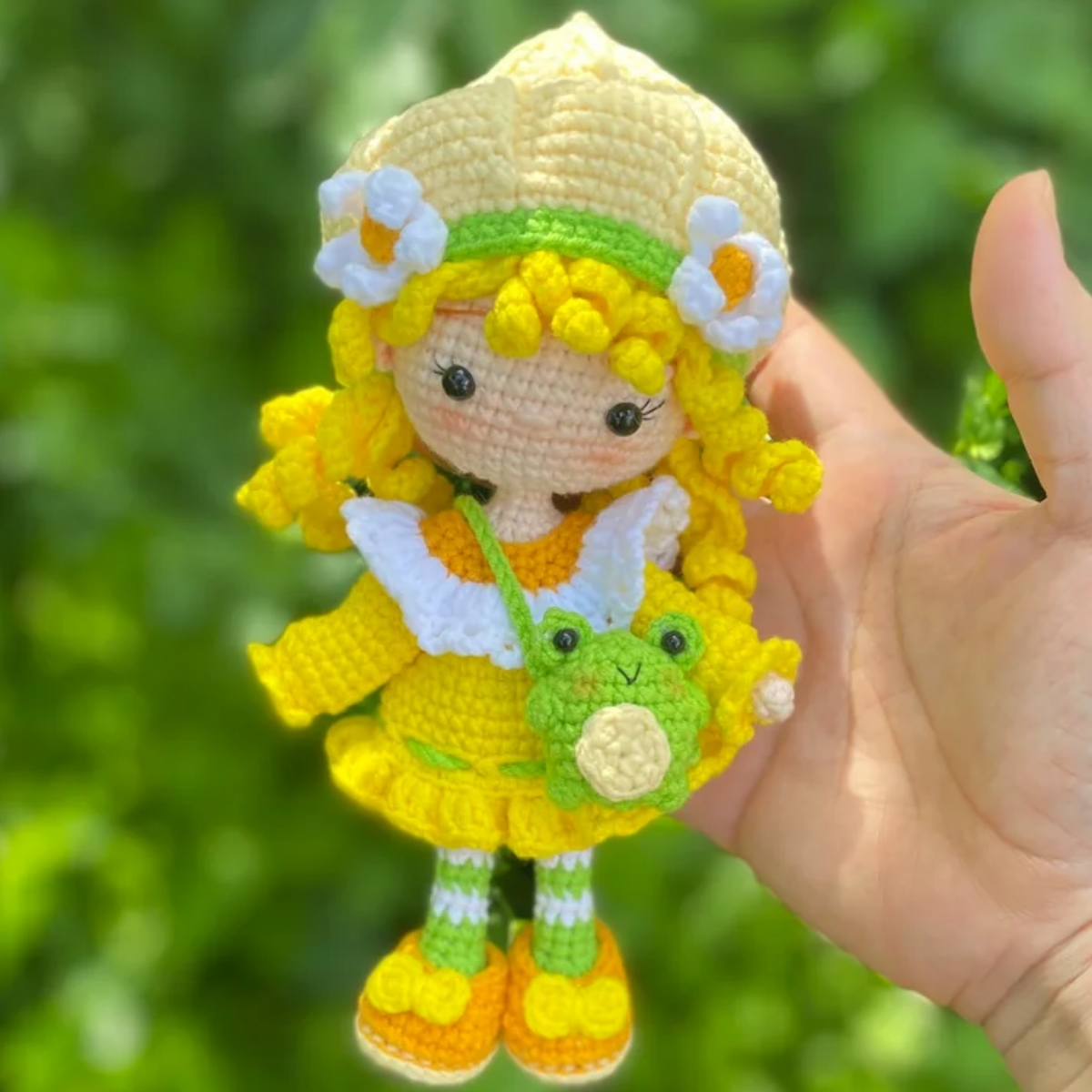 Crochet Lime Chiffon Chibi Doll Pattern