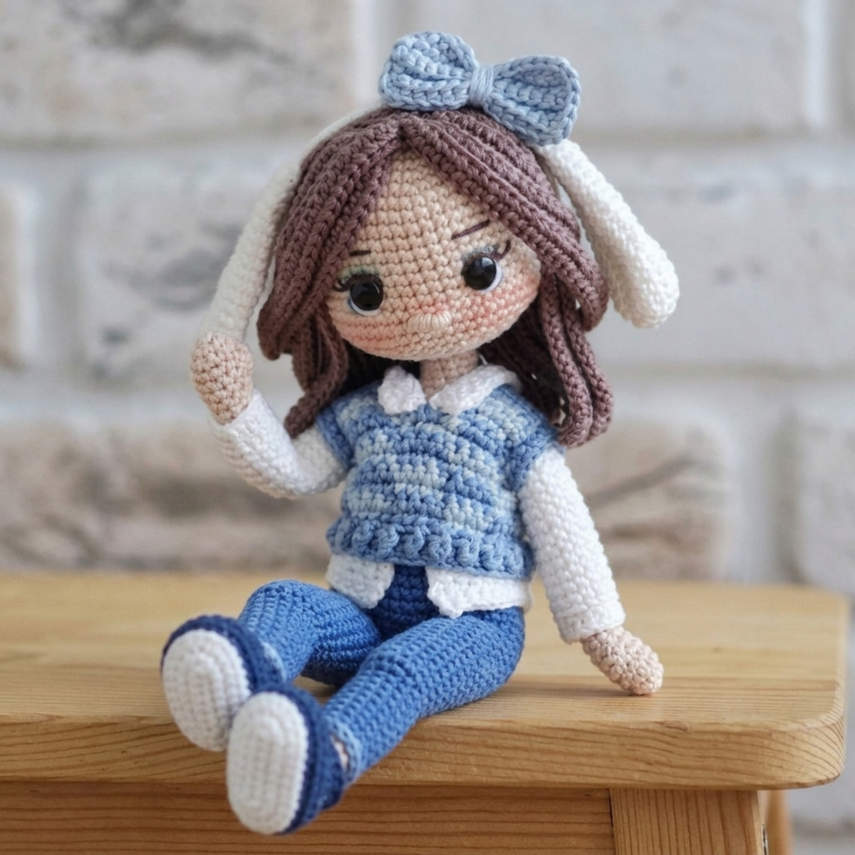 Crochet Mila Doll Pattern (With Bunny Friend)