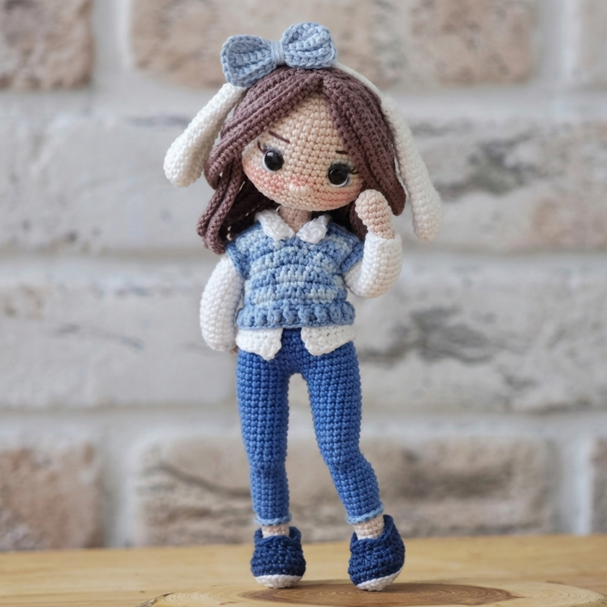 Crochet Mila Doll Pattern (With Bunny Friend)