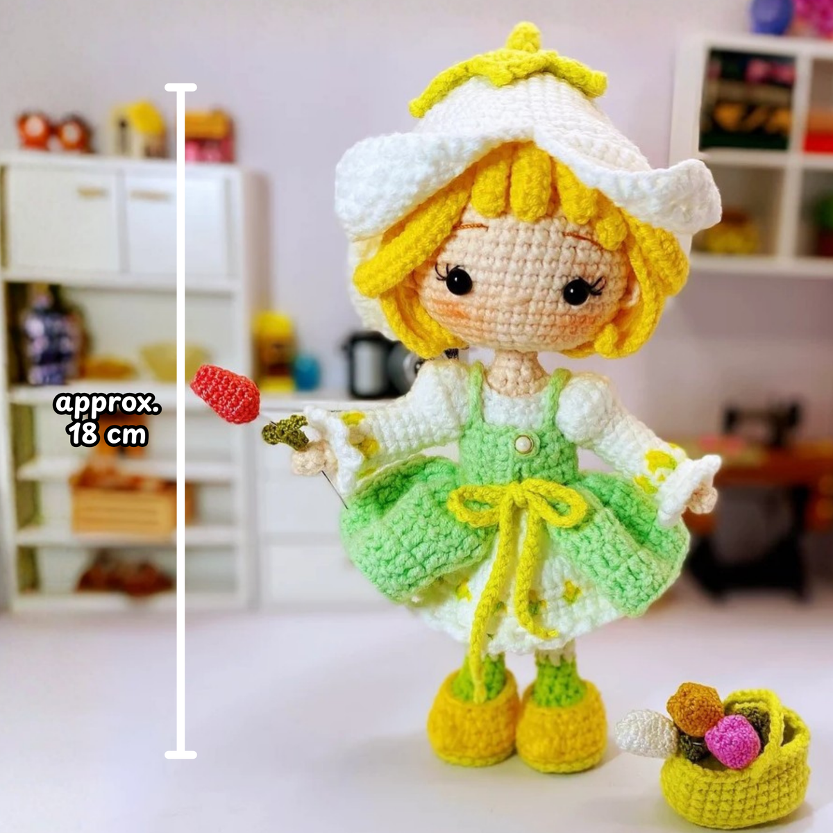 Crochet Mint Tulip Chibi Doll Pattern