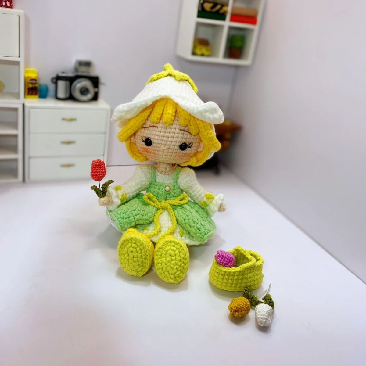 Crochet Mint Tulip Chibi Doll Pattern