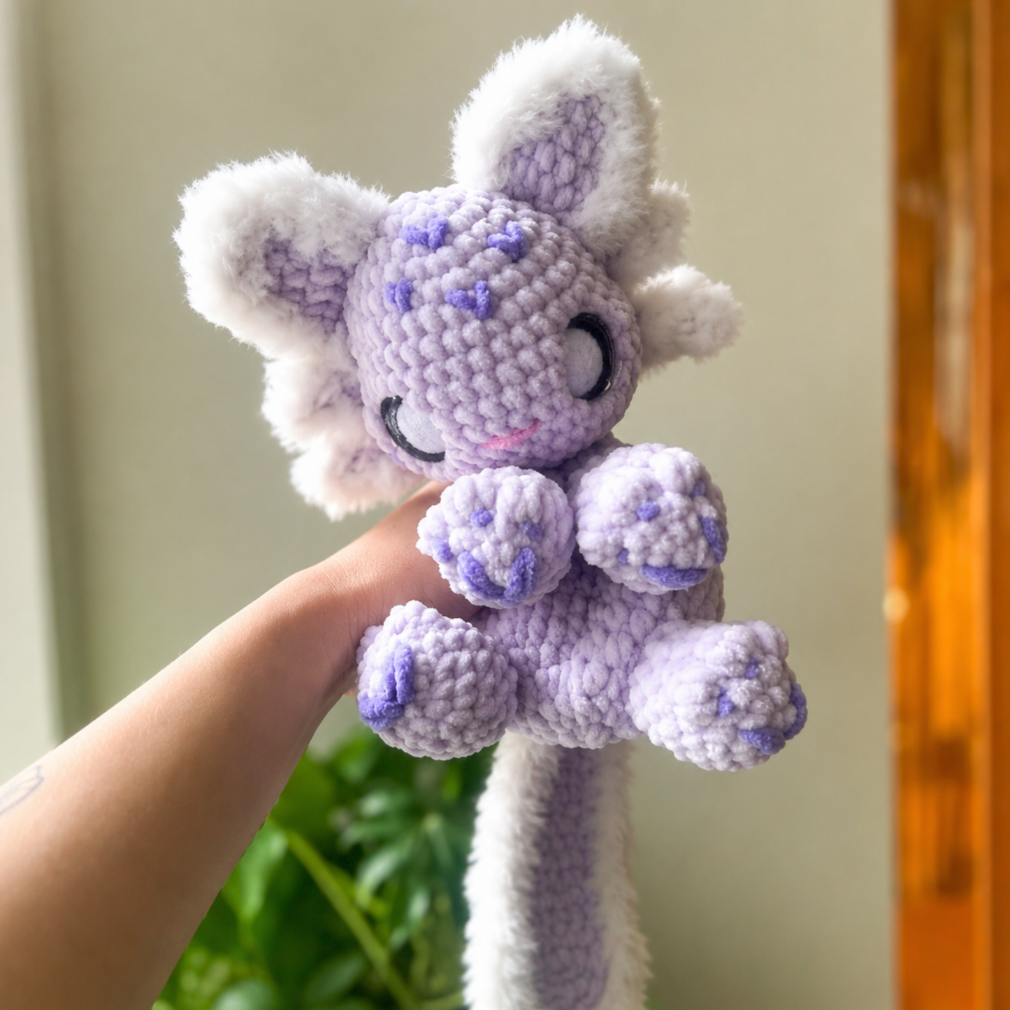 Crochet Mochi the Axolotl Kitty Pattern