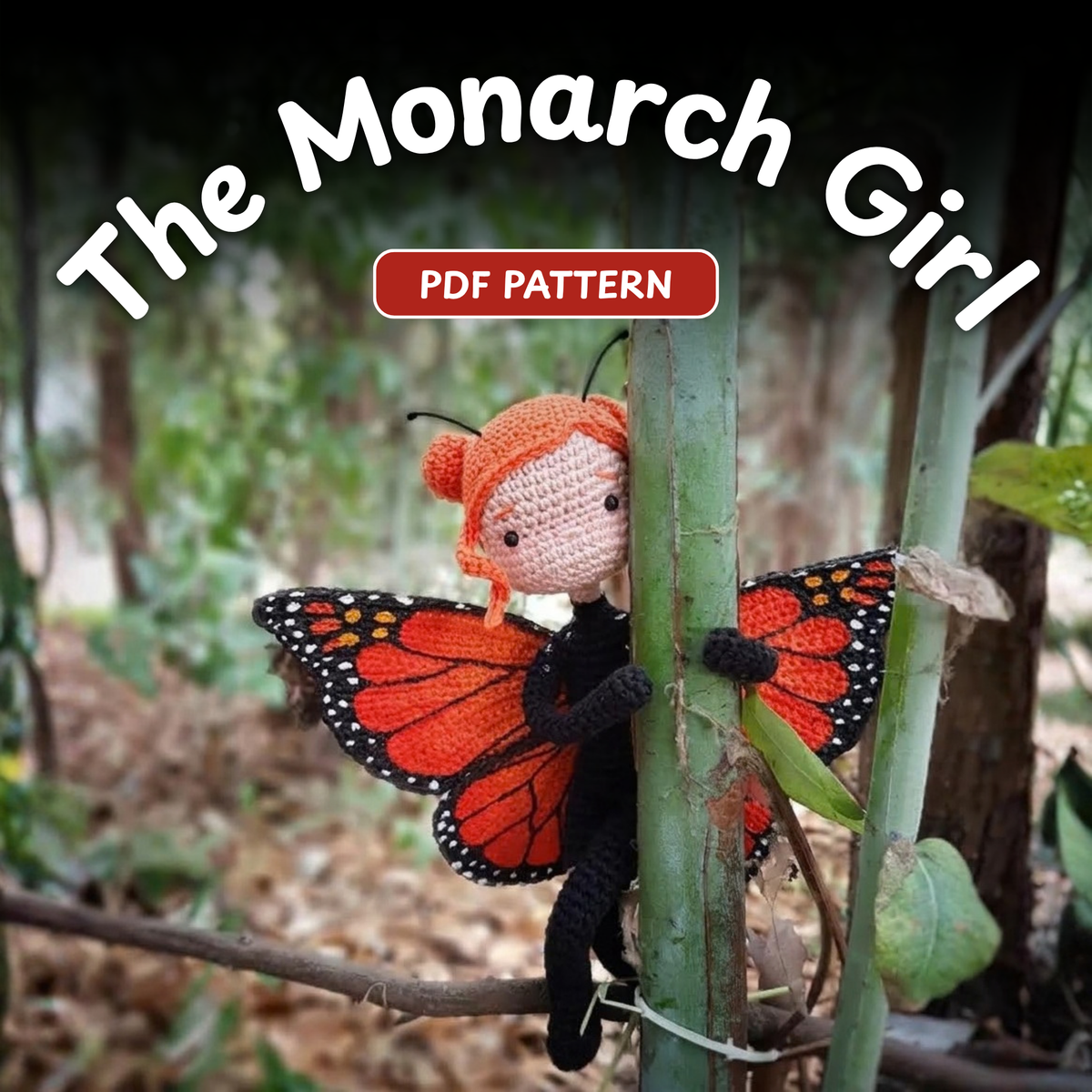 Crochet Monarch Girl Amigurumi Pattern