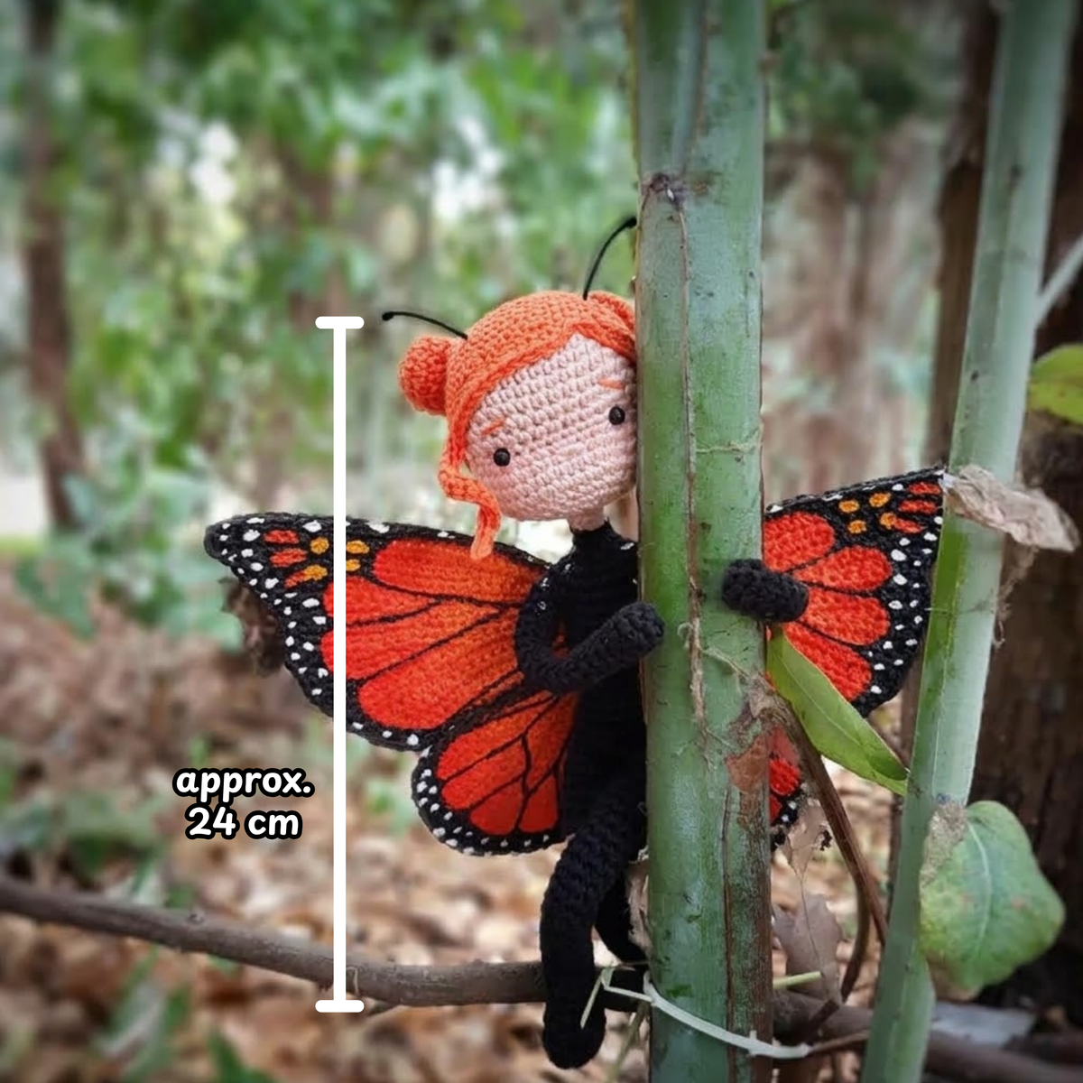 Crochet Monarch Girl Amigurumi Pattern