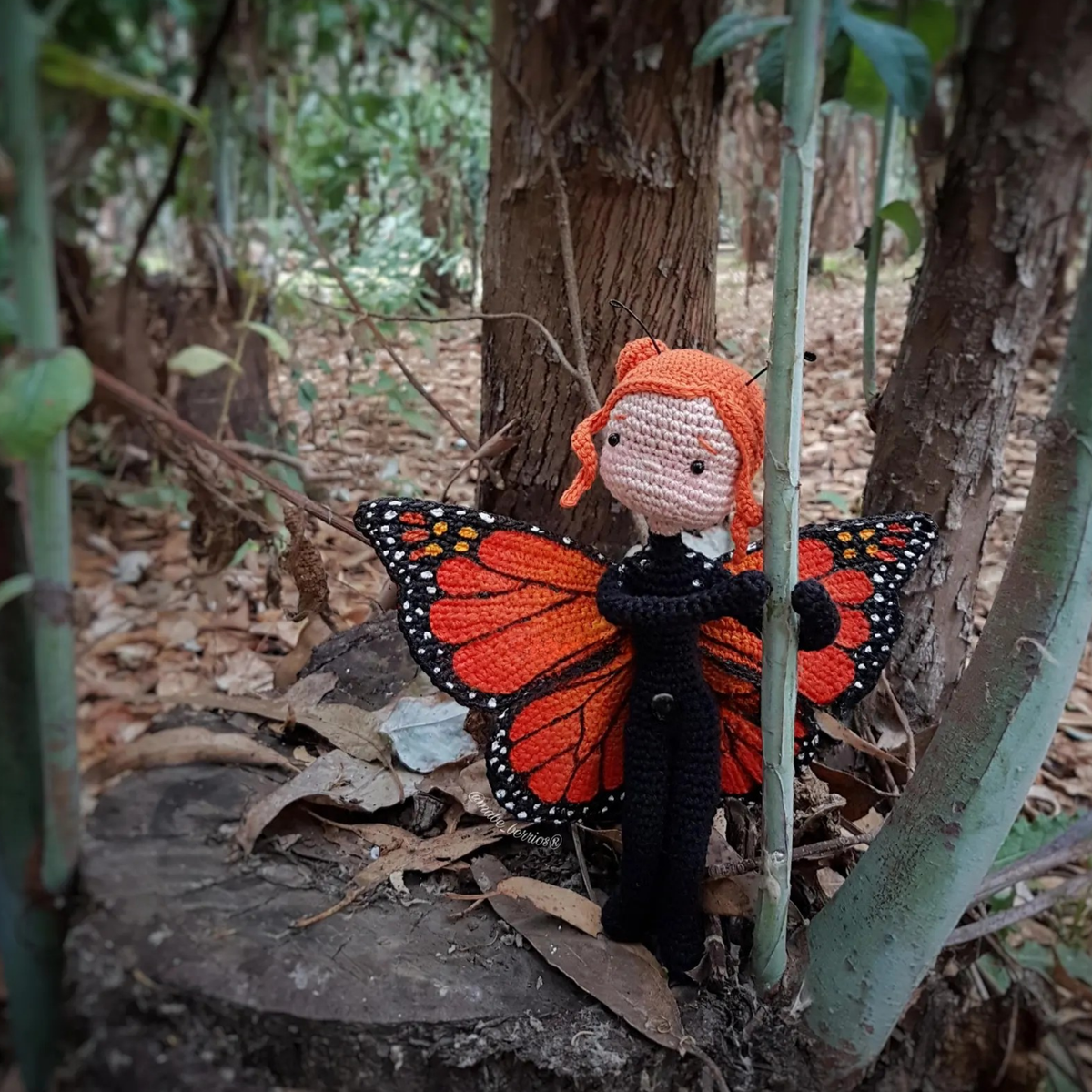 Crochet Monarch Girl Amigurumi Pattern