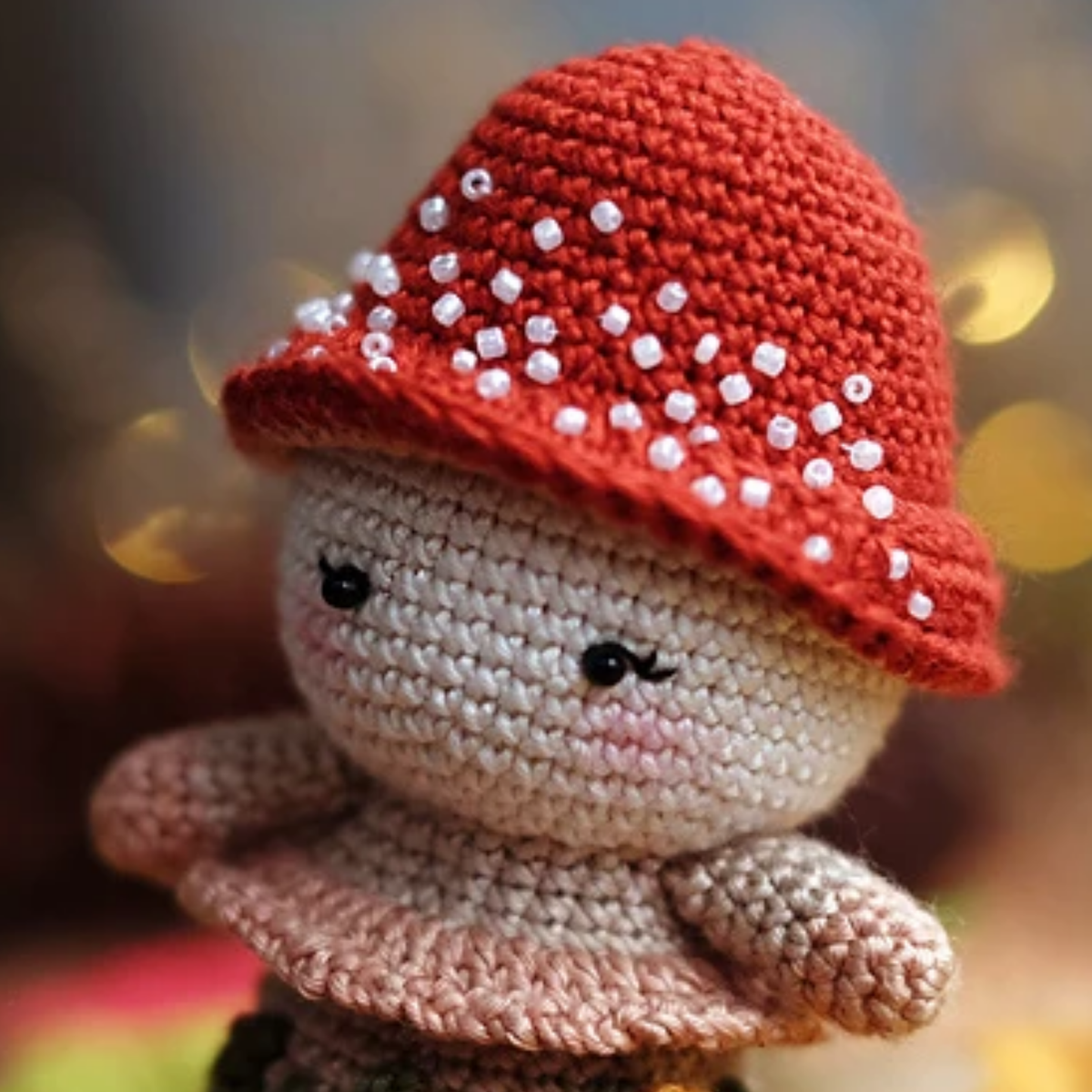Crochet Mushroom Pixie Autumn Amigurumi Pattern