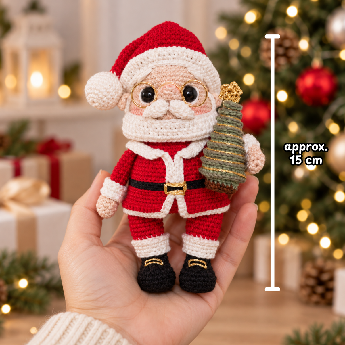 Crochet Sr. Noel Santa Claus Amigurumi Pattern (3 Figures)