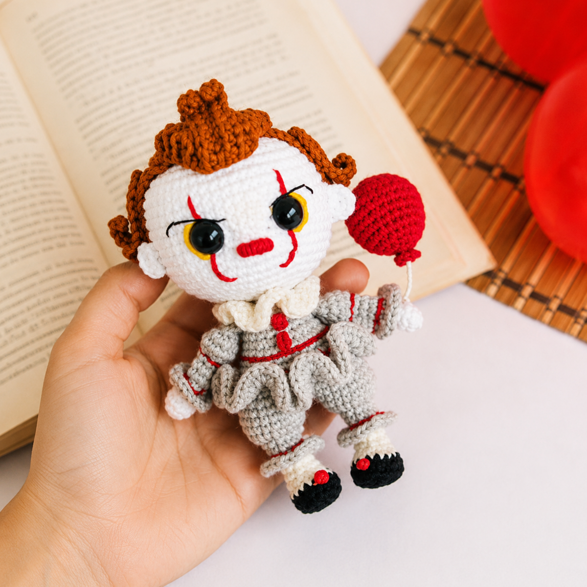 Crochet Pennywise Amigurumi Pattern