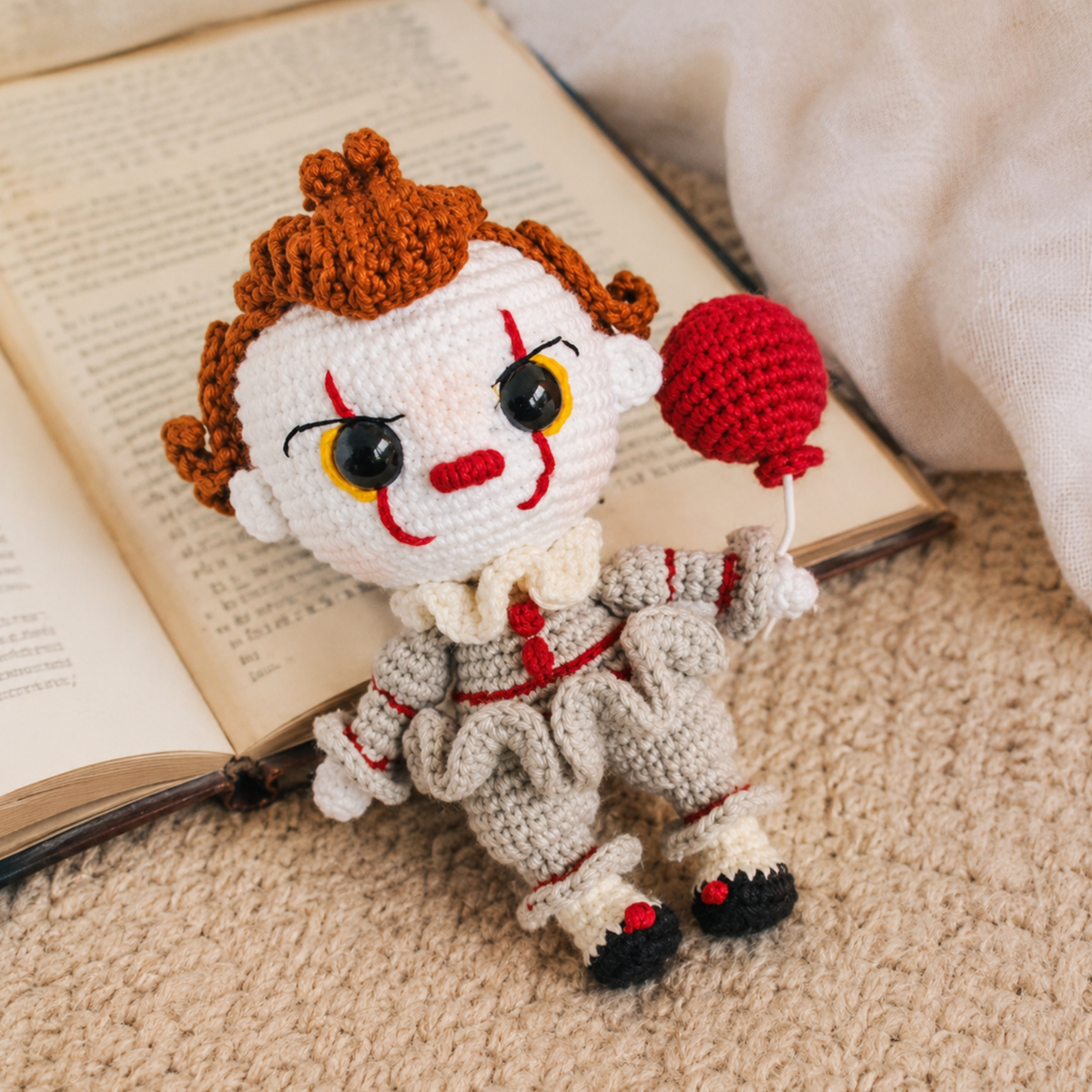 Crochet Pennywise Amigurumi Pattern