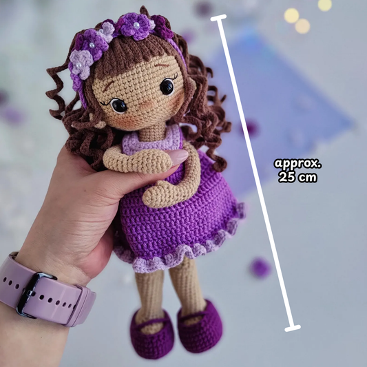 Crochet Purple Princess Doll Pattern